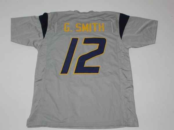 NCAA West Virginia Mountaineers 12 Geno Smith Yellow College