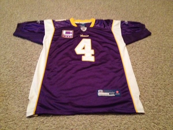 Brett Favre Signed Football Jersey Autographed OnField Reebok Minnesota  Vikings