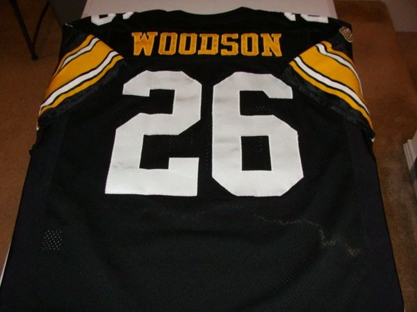 #26 ROD WOODSON Pittsburgh Steelers NFL CB/RS Black 