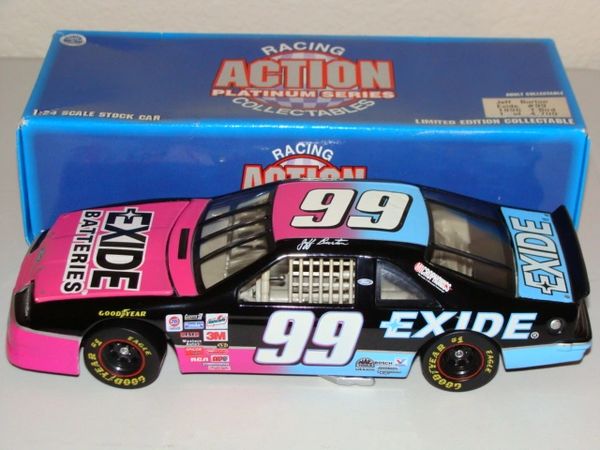 1996 Action 1 24 99 EXIDE Batteries Ford Tbird Jeff Burton CWC