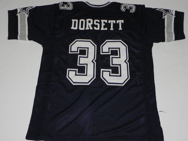 Tony Dorsett Dallas Cowboys Signed Autographed Blue #33 Custom Jersey –