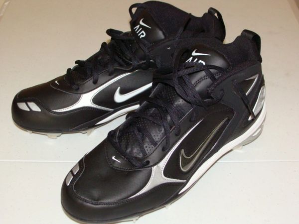 NIKE Air High Top Black Baseball Mens Sport Shoe-Size 11