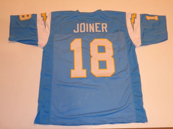 #18 CHARLIE JOINER San Diego Chargers NFL WR Blue Throwback Jersey