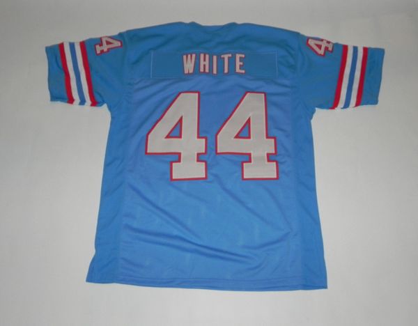 Earl Campbell Signed Houston Oilers White Jersey Running