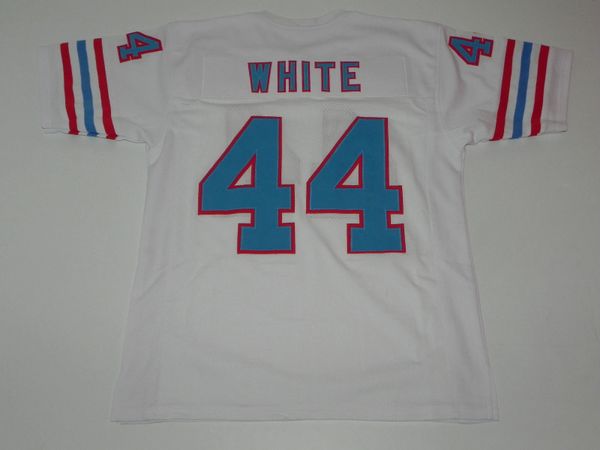 44 LORENZO WHITE Houston Oilers NFL RB Blue Throwback Jersey