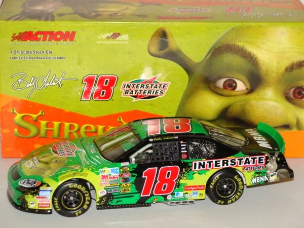 2004 Action 1/24 #18 Interstate Batteries "Shrek 2" Chevy MC Bobby Labonte CWC