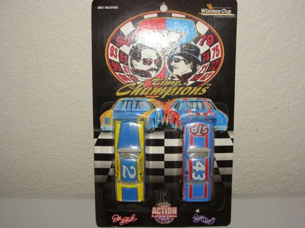 1995 Action 1/64 #2 Dale Earnhardt/#43 STP Richard Petty 7&7 Commemorative Set CWC's