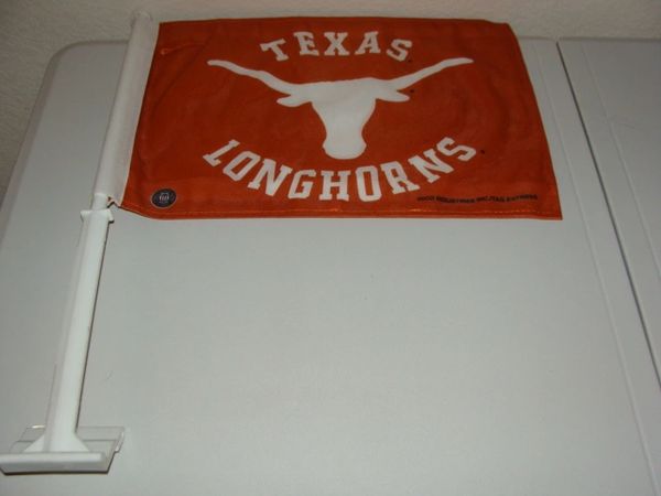 TEXAS Longhorns Car Window Flag