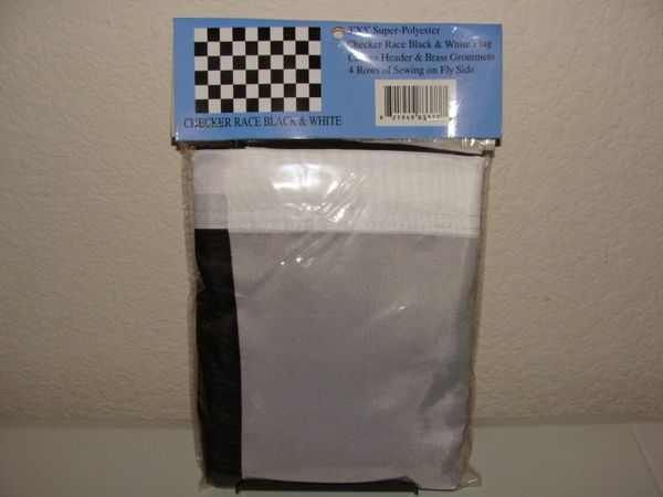 Black and White Checker Race Flag 3x5 Foot