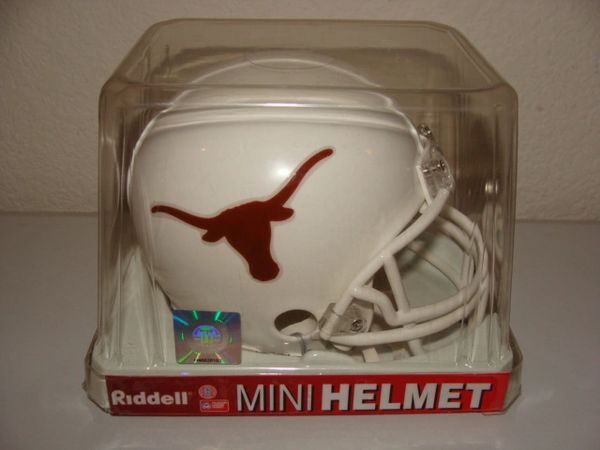 TEXAS Longhorns White Riddell Mini Helmet
