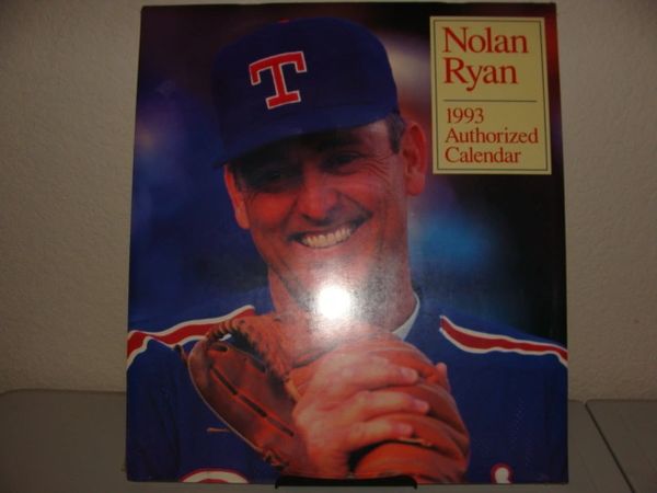 1993 Nolan Ryan Authorized 12-Month Calendar