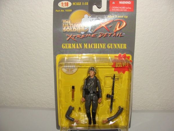The Ultimate Soldier XD 1/18 Scale German WWII Machine Gunner Action Figure