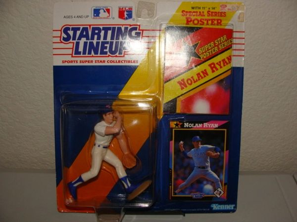 1992 Starting Lineup #34 Nolan Ryan Texas Rangers MLB Action Figure