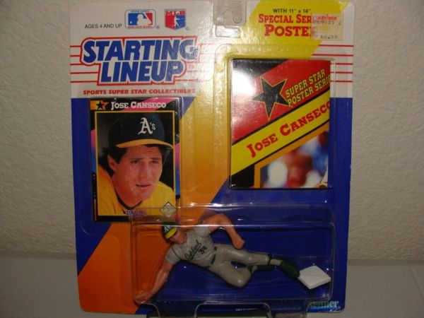 1992 Starting Lineup #33 Jose Canseco Oakland A's MLB Action Figure