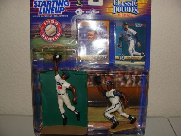 1999 Starting Lineup Classic Doubles #24 Ken Griffey Jr. Minor to MLB 2-Action Figures Set