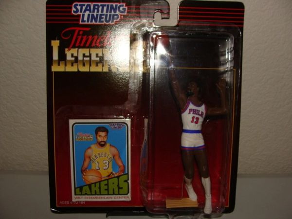 1995 Starting Lineup Timeless Legends #13 Wilt Chamberlain Philadelphia Warriors NBA Action Figure