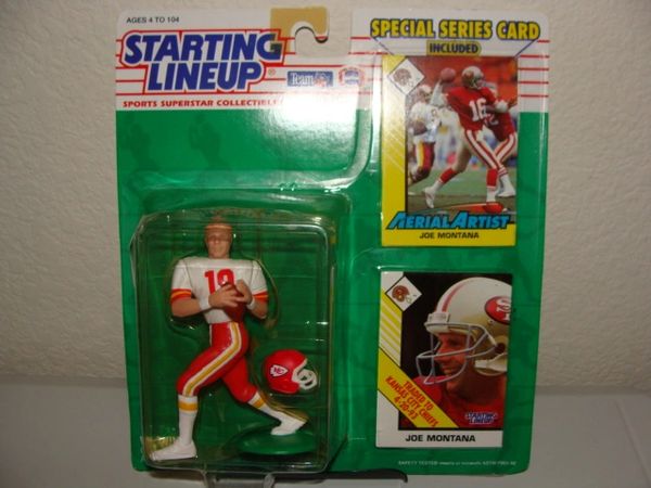 1993 Starting Lineup #19 Joe Montana Kansas City Chiefs NFL Action Figure