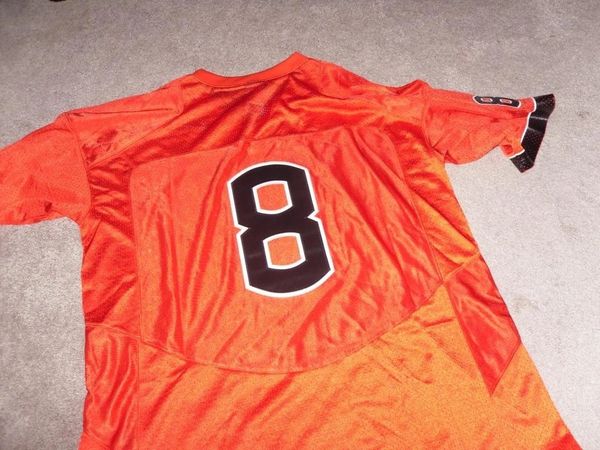 #8 OREGON STATE Beavers NCAA Football Orange Mint Throwback Jersey