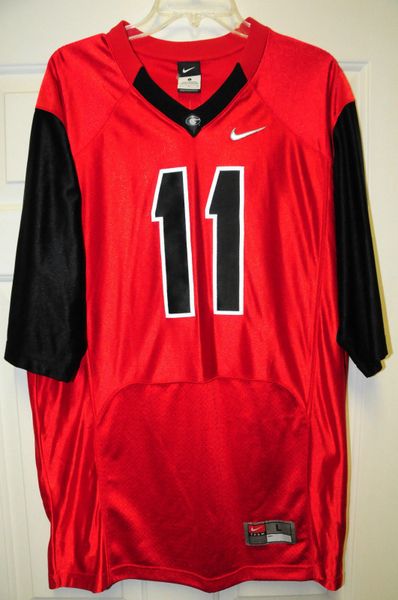 #11 AARON MURRAY Georgia Bulldogs NCAA QB Red/Black Mint Throwback Jersey