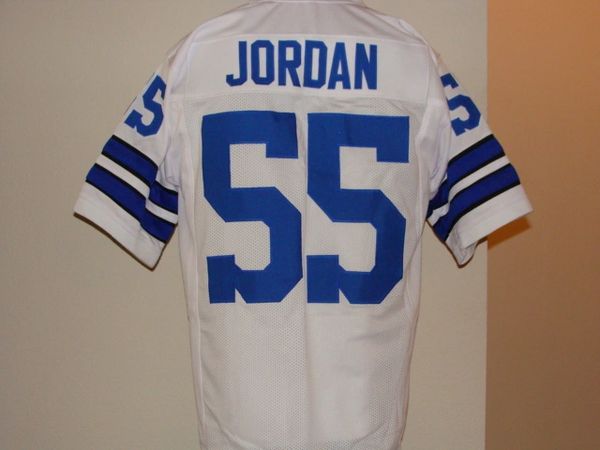 #55 LEE ROY JORDAN Dallas Cowboys NFL LB White Throwback Jersey