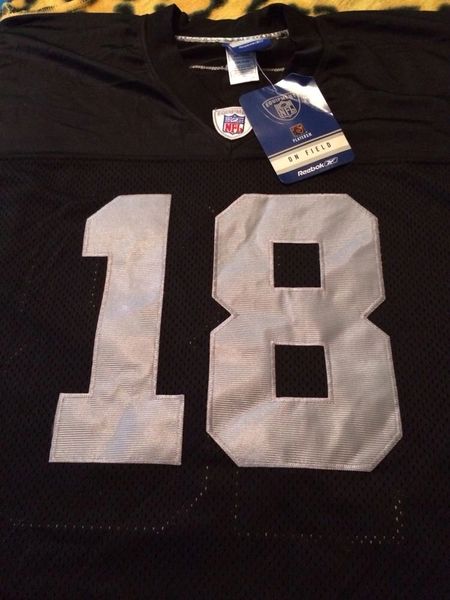 RANDY MOSS Mitchell & Ness Throwbacks Oakland Raiders Jersey #18 Sz 56 Tall