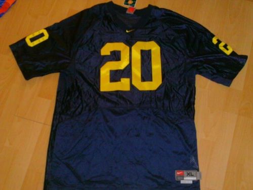 #20 MIKE HART Michigan Wolverines NCAA RB Blue Mint Throwback Jersey