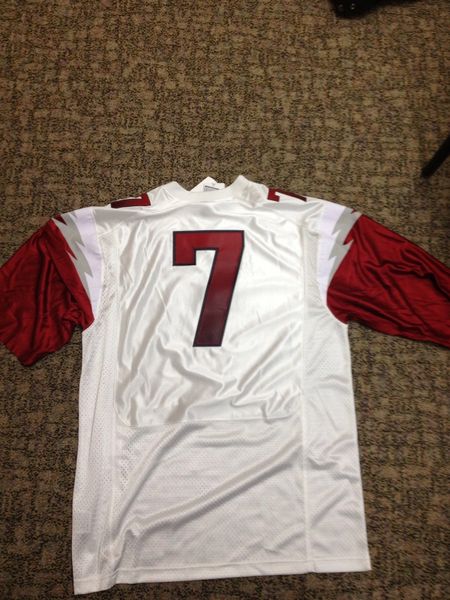 #7 ARKANSAS Razorbacks NCAA Football White Mint Throwback Jersey