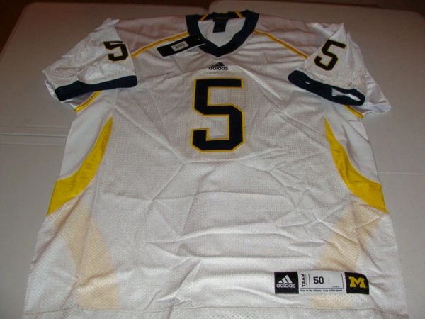 #5 MICHIGAN Wolverines NCAA Football White Mint Throwback Jersey