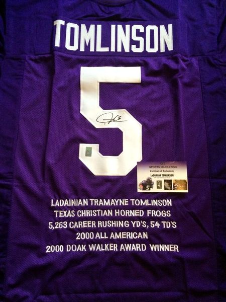 LaDainian Tomlinson NFL Original Autographed Jerseys for sale