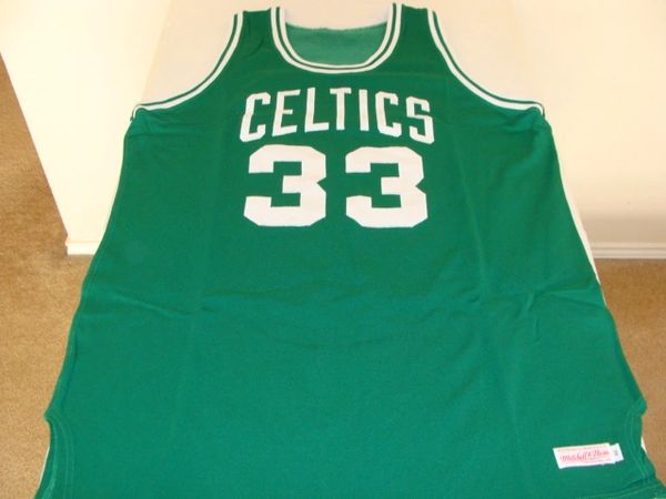 #33 LARRY BIRD Boston Celtics NBA Forward Green Throwback Jersey