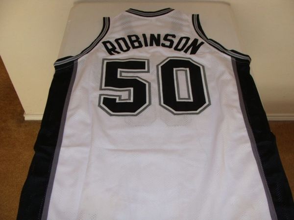 San Antonio Spurs #50 David Robinson Black Throwback NBA Jerseys Cheap