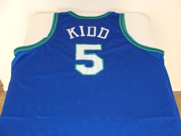 #5 JASON KIDD Dallas Mavericks NBA Guard Blue Throwback Jersey