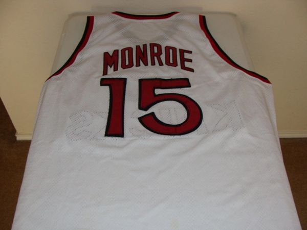 #15 EARL MONROE New York Knicks NBA Guard White Throwback Jersey