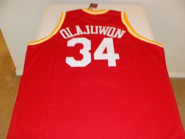 Hakeem Olajuwon Houston Rockets Hardwood Classics Throwback NBA Swingman  Jersey