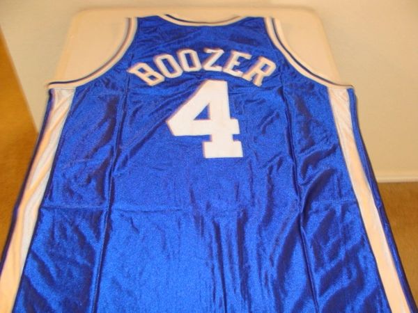 #4 CARLOS BOOZER Duke Blue Devils NCAA Forward Blue Throwback Jersey