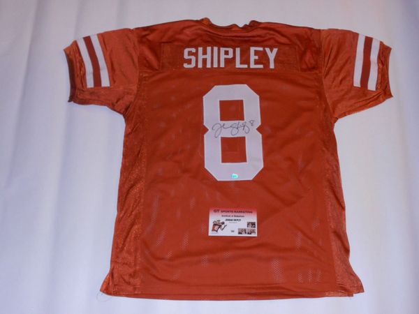 Jordan Shipley Texas Longhorns Orange Jersey - All Stitched