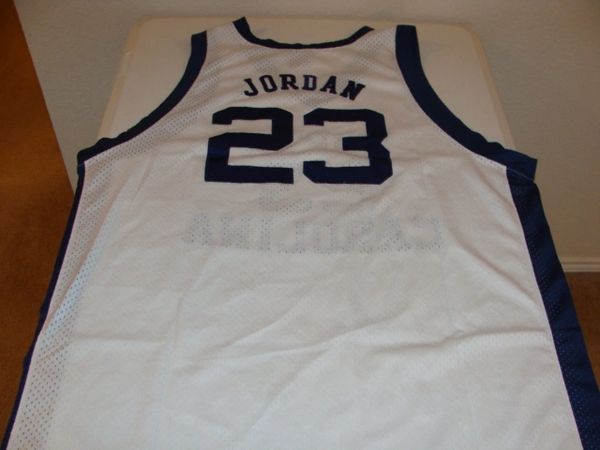 #23 MICHAEL JORDAN North Carolina Tarheels NCAA Guard White Throwback Jersey