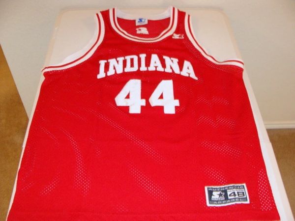 44 INDIANA Hoosiers NCAA Basketball Red Throwback Team Jersey