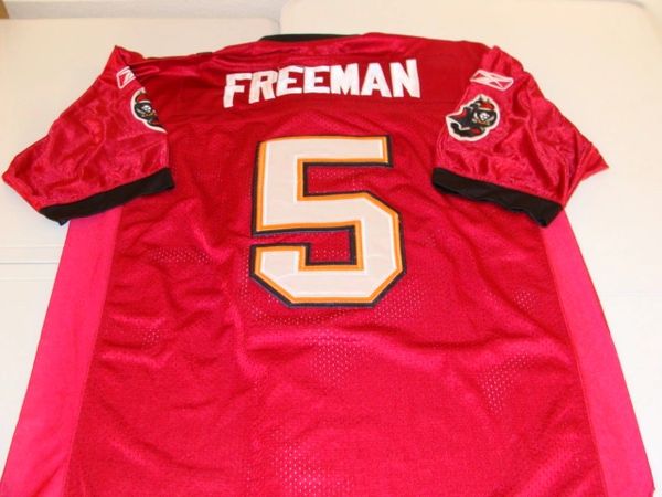 #5 JOSH FREEMAN Tampa Bay Buccaneers NFL QB Red Throwback Jersey