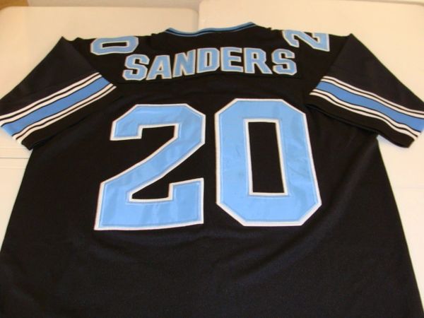 Detroit Lions #20 Barry Sanders Black Throwback Jersey on sale,for