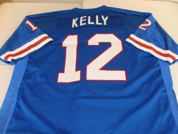 Jim Kelly Buffalo Bills Autographed Blue Mitchell & Ness 1994