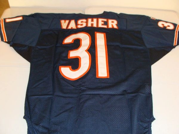 31 NATHAN VASHER Chicago Bears NFL CB Blue Throwback Jersey