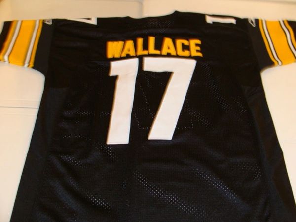 17 MIKE WALLACE Pittsburgh Steelers NFL WR Black Throwback Jersey