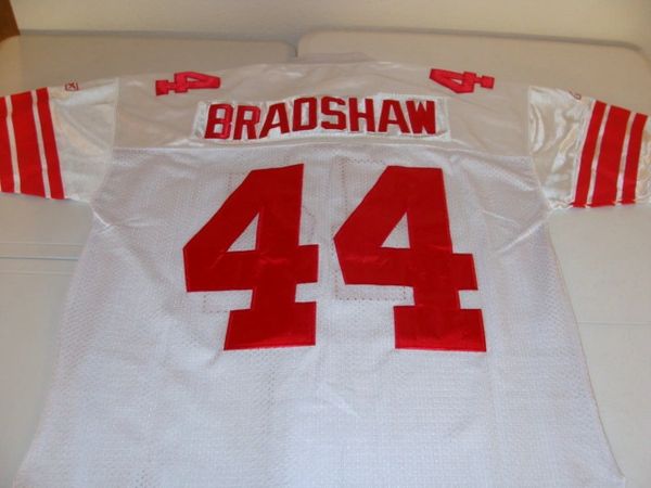 44 AHMAD BRADSHAW New York Giants NFL RB White Throwback Jersey