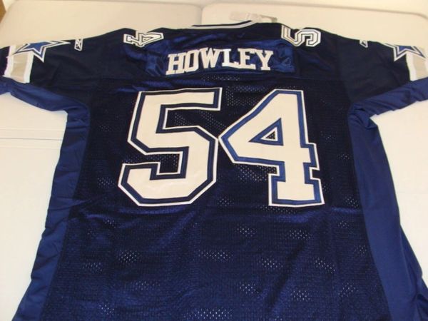 54 CHUCK HOWLEY Dallas Cowboys NFL LB Blue Mint Throwback Jersey