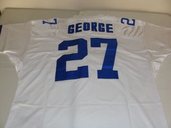 Eddie George Tennessee Titans Autographed Throwback Mitchell