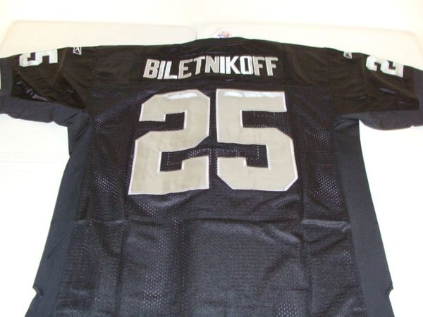 25 FRED BILETNIKOFF Oakland Raiders AFL/NFL WR Black Mint