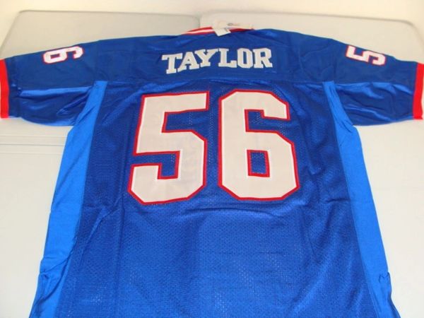 Men New York Giants Jersey Lawrence Taylor Throwback Blue