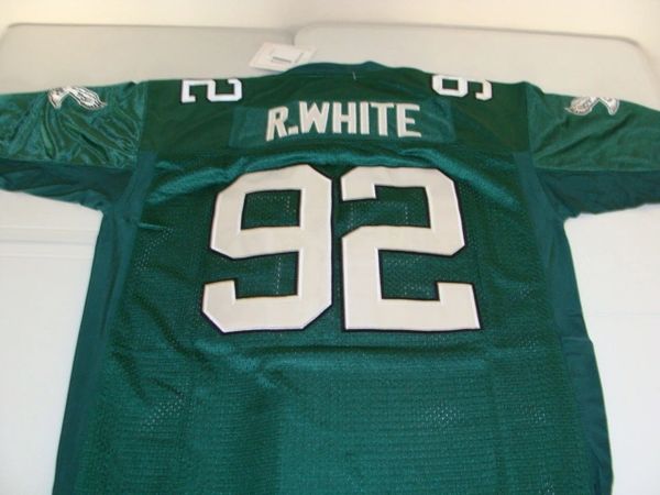 92 REGGIE WHITE Philadelphia Eagles NFL DE Green Mint Throwback