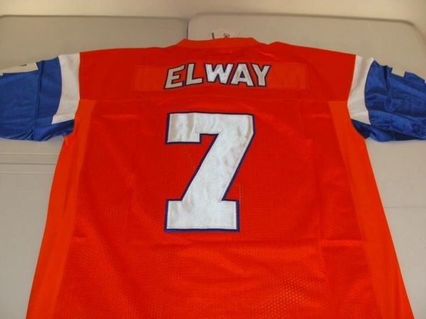 Denver Broncos John Elway #7 NFL FOOTBALL VINTAGE Champion Size Large Jersey!